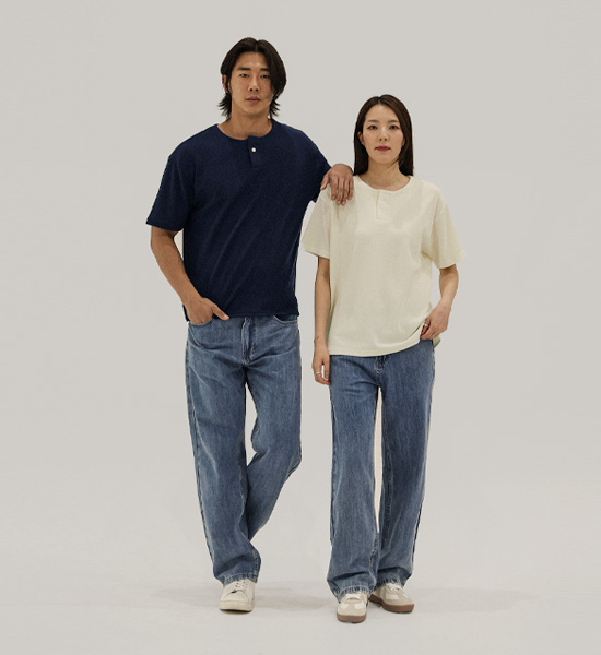 (28-40)<br>차빈 standard fit denim pants 8971