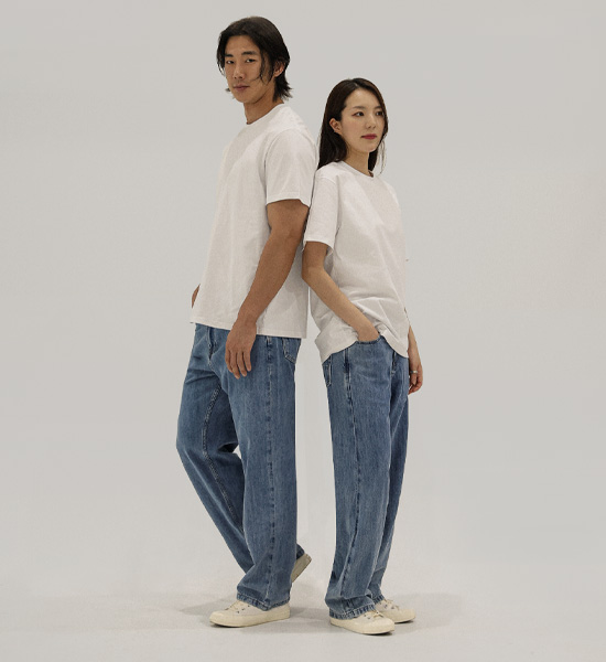 (28-40)<br>차빈 standard fit denim pants 8971