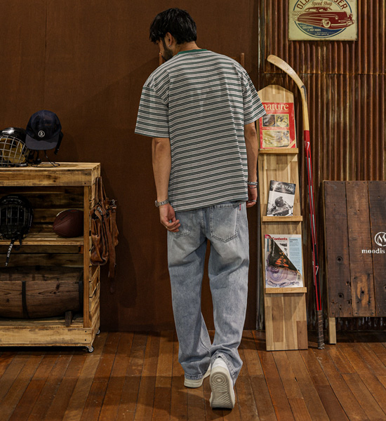 (28-40)<br>티라파타 Semi-wide fit denim pants 8952