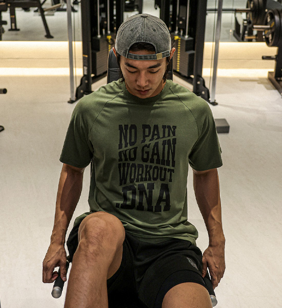 (L-6XL)<br>하일러스 Modal 헬스반팔티 T040