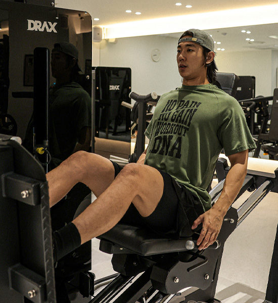 (L-6XL)<br>하일러스 Modal 헬스반팔티 T040