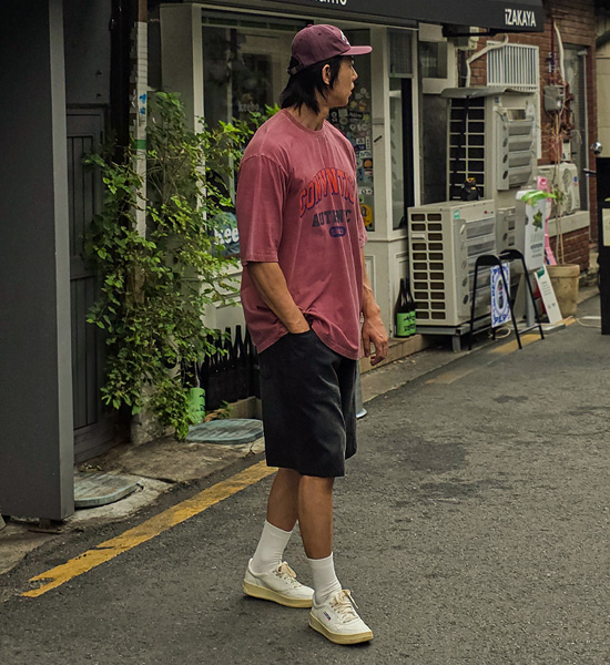 (XL-6XL)<BR>픽턴 pigment Short T shirts