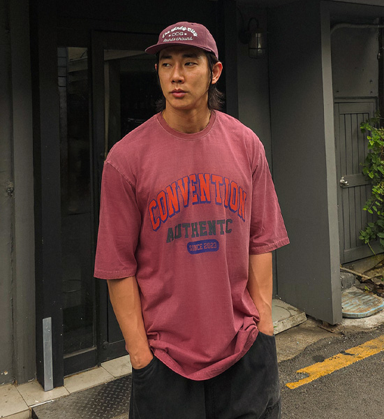 (XL-6XL)<BR>픽턴 pigment Short T shirts