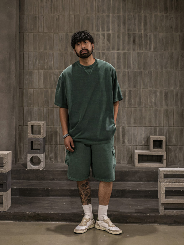 (XL-6XL)<BR>킹가로이 pigment Short T shirts