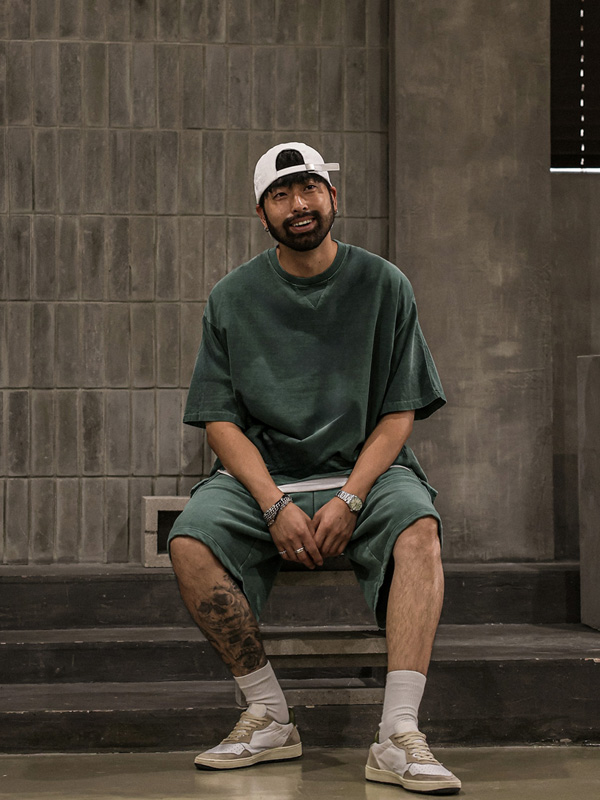 (XL-6XL)<BR>킹가로이 pigment Short T shirts+비스트로 pigment cargo banding shorts