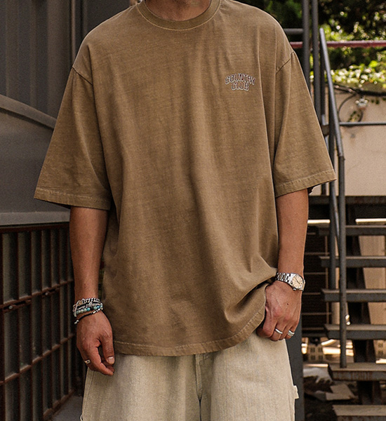 (XL-6XL)<BR>라티피야 pigment Short T shirts