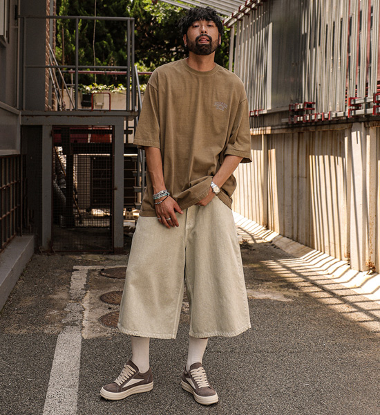 (XL-6XL)<BR>라티피야 pigment Short T shirts