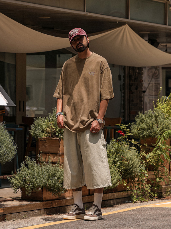 (XL-6XL)<BR>라티피야 pigment Short T shirts