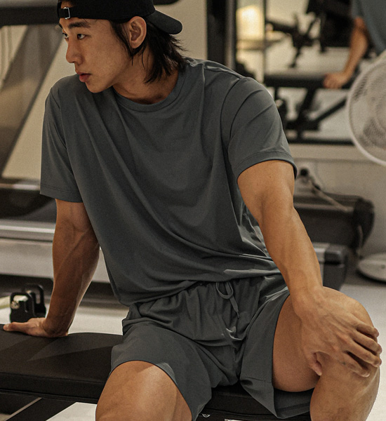 (L-6XL)<BR>알파샤 Cooling Short T shirts+카이미야 Cooling Banding Shorts<br><font color="#072c81"><B>[ W.DNA ]</B></font><br><font color="#098a09"><B>Select length (Basic,Long+4cm)</B></font>