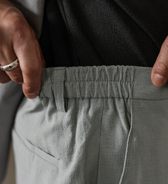 (M-4XL)<br>비스마야 Slim Fit 옆밴딩슬랙스