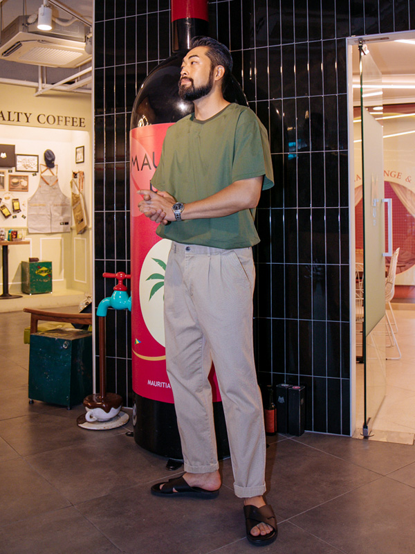 (S-5XL)<BR>짐머 Wide banding pants D179