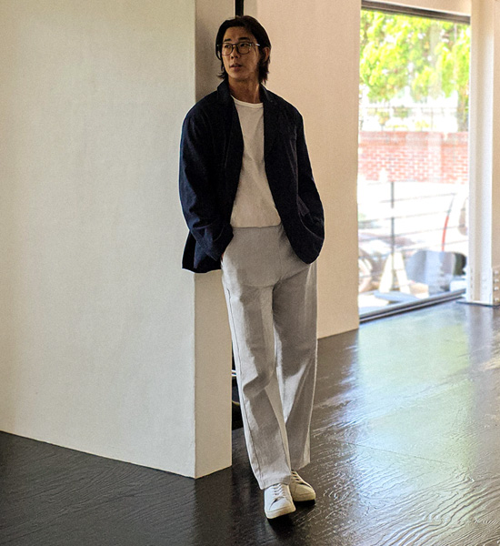 말라리타 a linen jacket