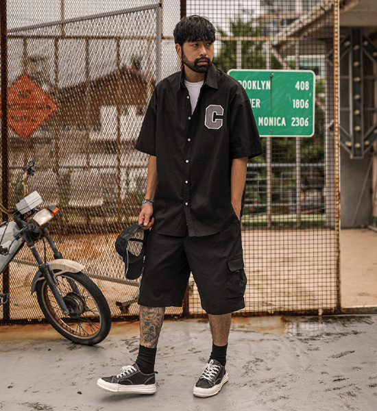 (L-5XL)<br>바그랏 Linen cargo banding shorts