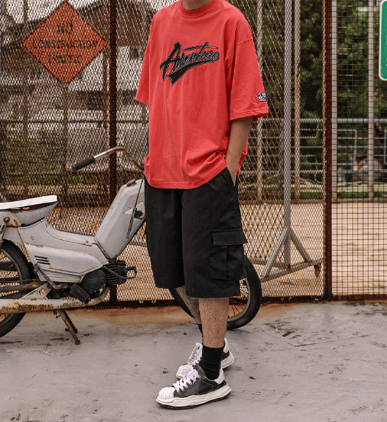 (L-5XL)<br>바그랏 Linen cargo banding shorts