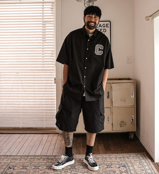 (L-5XL)<br>바그랏 Linen cargo banding shorts