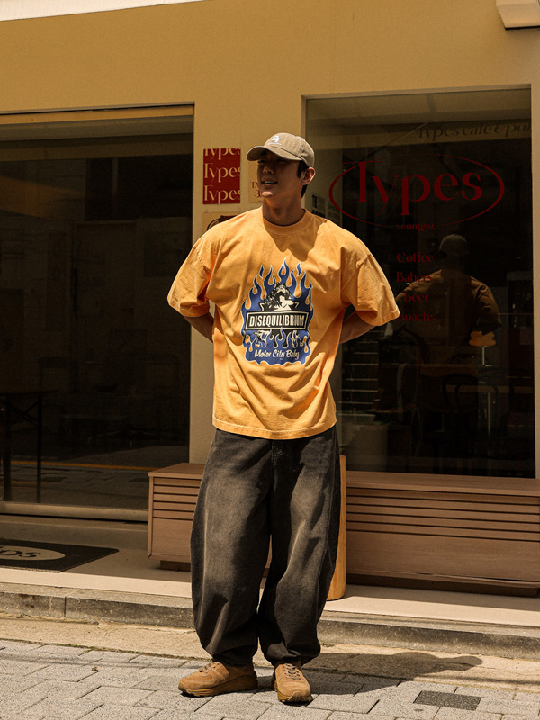 (XL-4XL)<br>후아리나 pigment Short T shirts