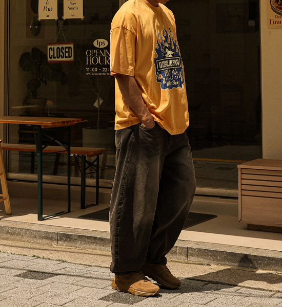 (XL-4XL)<br>후아리나 pigment Short T shirts