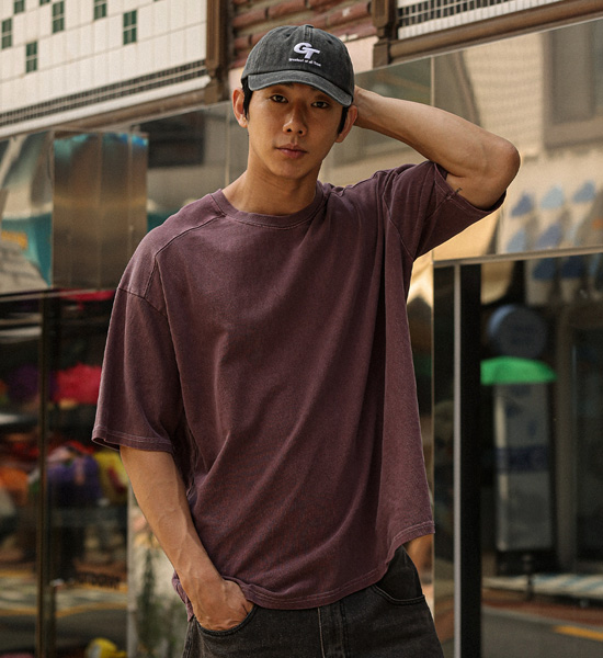 (XL-4XL)<br>라차리타 pigment Short T shirts