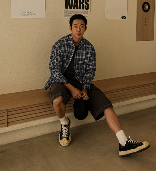 (XL-6XL)<BR>카파야탄 checkered shirt