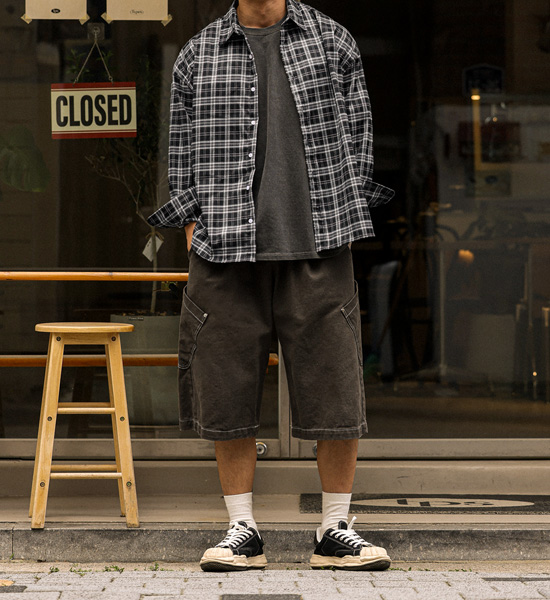 (XL-6XL)<BR>카파야탄 checkered shirt