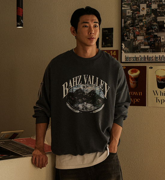 캐럴 pigment man-to-man T