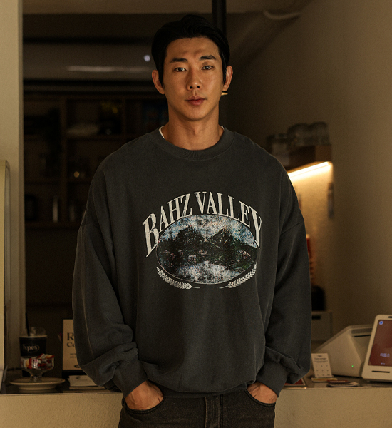 캐럴 pigment man-to-man T