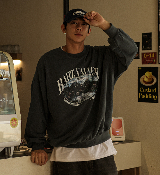 캐럴 pigment man-to-man T