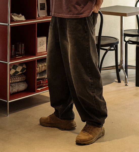 (30-46)<BR>바들렛 커브드 denim pants