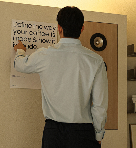 (L-4XL)<BR>그리디스 Dress Shirt