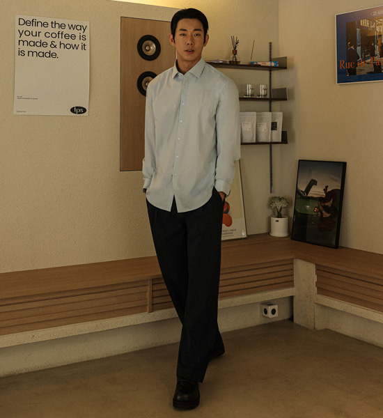 (L-4XL)<BR>그리디스 Dress Shirt