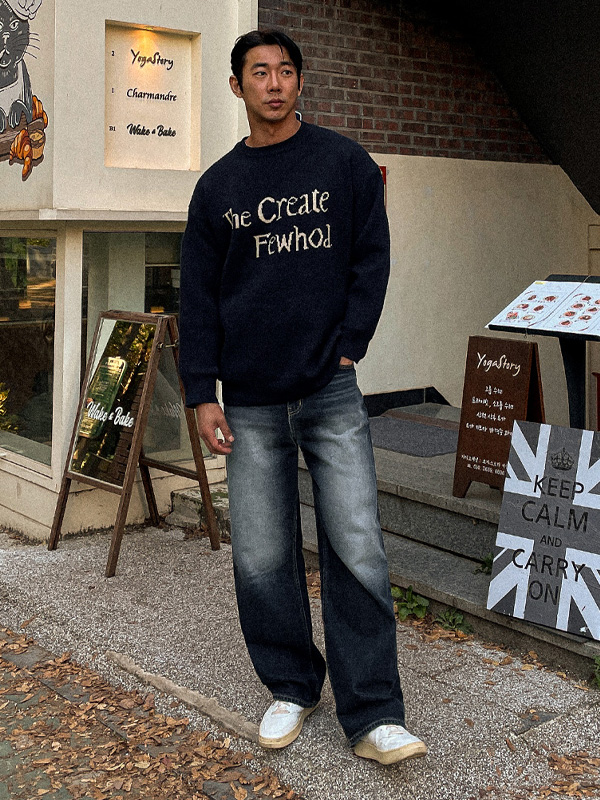 (S-3XL)<br>코야바 Semi-wide fit denim pants 411