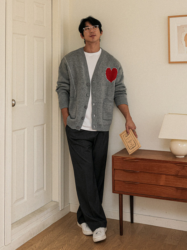 (XL-6XL)<BR>하트로드 Cardigan