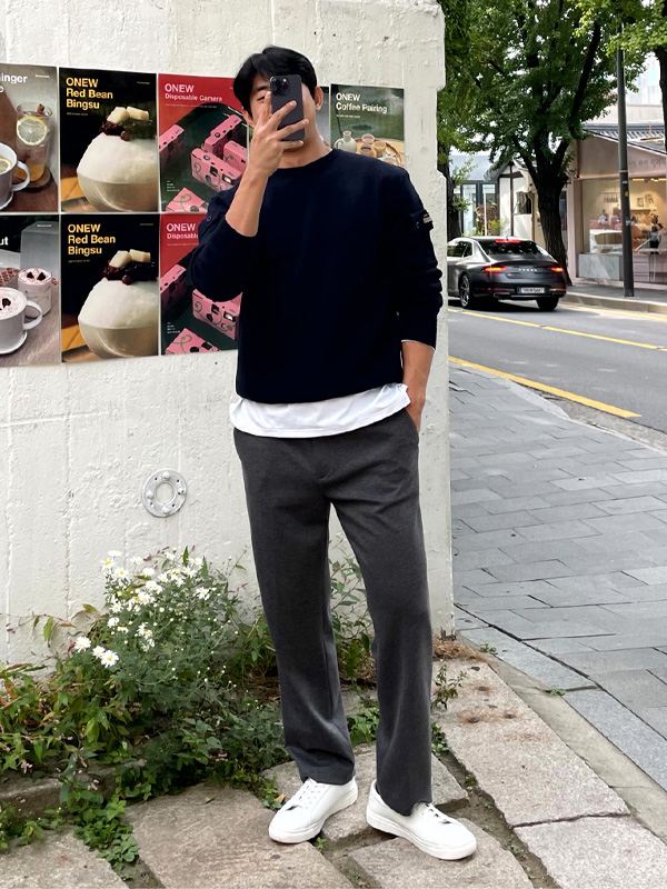 (L-5XL)<br>부타츠 Knit(Kara/Round)