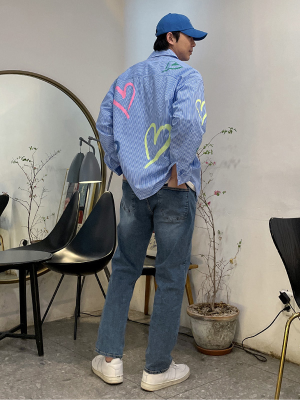 <br><font color="#fd0303">[365SALE]</font><br><font color="#2046a7">★교환/반품불가★</font><BR>하트타임 Shirt