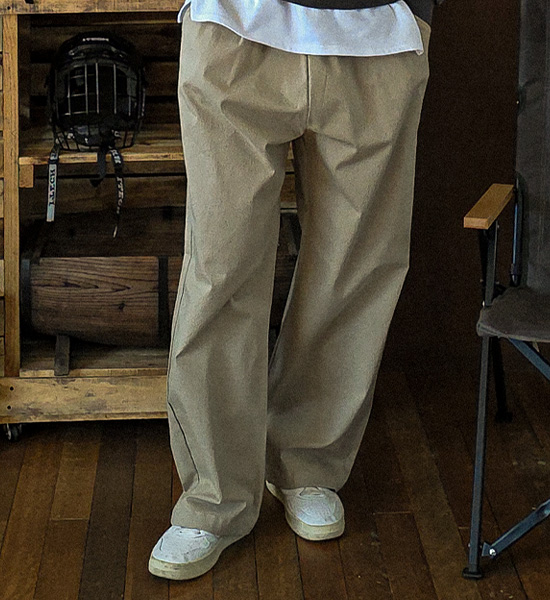 <font color="#fd6241">★오까네데이★</font><br>(M-4XL)<BR>아타라나 Semi-wide fit banding pants