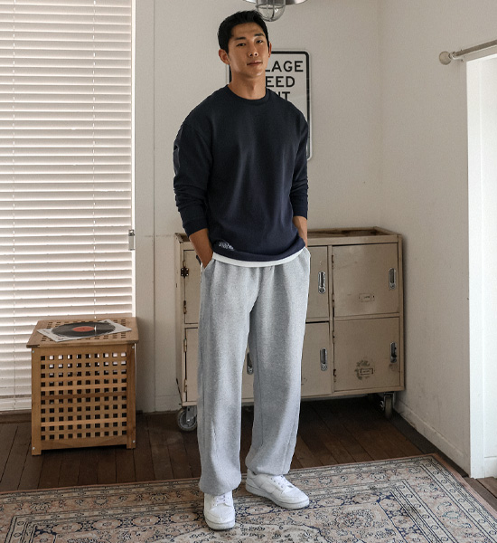 (XL-6XL)<br>클로린다 Semi-wide fit banding pants 3101