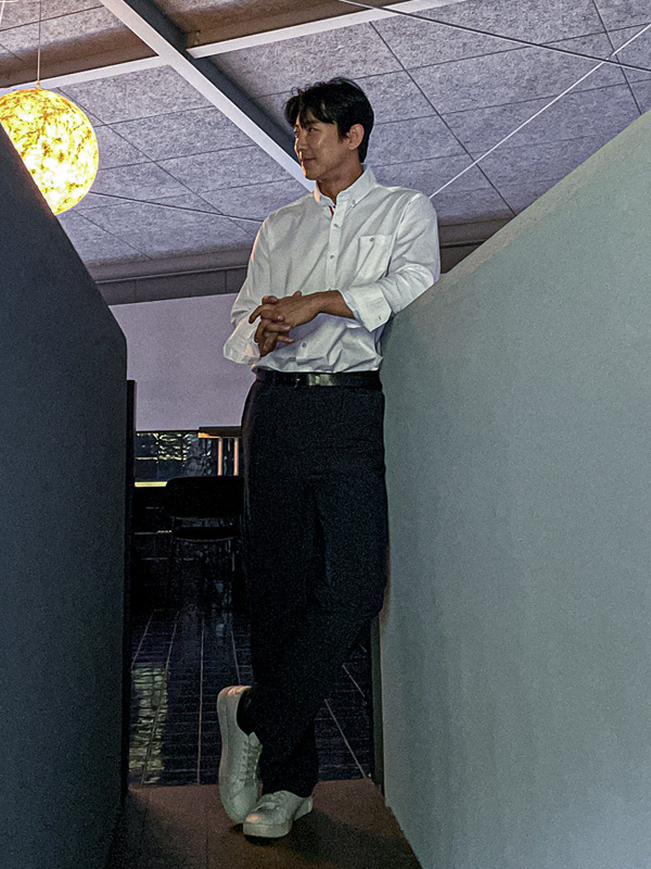 (M~5XL)<br>카라치 oxford Colored line shirt