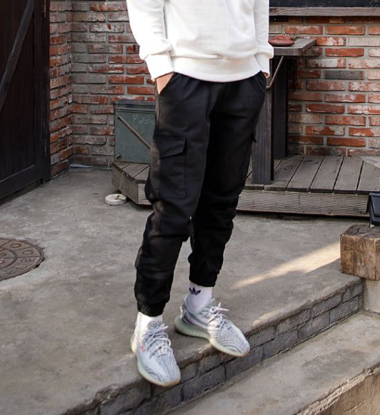 (L-4XL)<BR>넛찌 Banding jogger pants <br><font color="#098a09"><B>Select length (Basic,Long+10cm)</B></font>