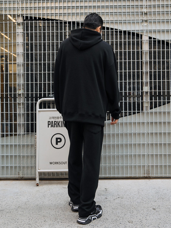 (L-5XL)<BR>할랜드 Knit Hood+샌더스 banding pants