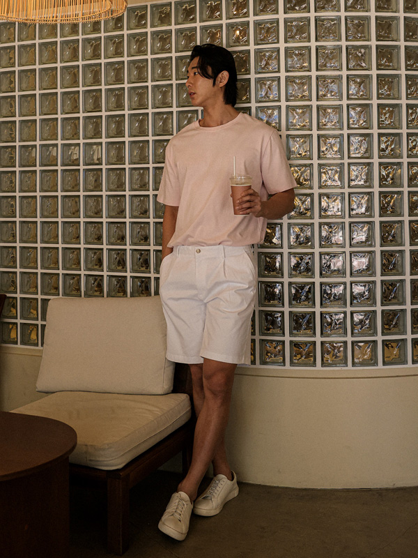 (M-6XL)<br>옹기종기 Round short-sleeved T-shirt <br><font color="#098a09"><B>Select length (Basic,Long+6cm)</B></font>
