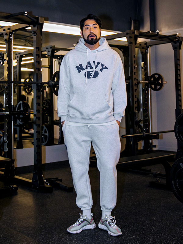 (L-5XL)<BR>맥닐 NAVY Hoodie+휘슬러 NAVY Training Pants