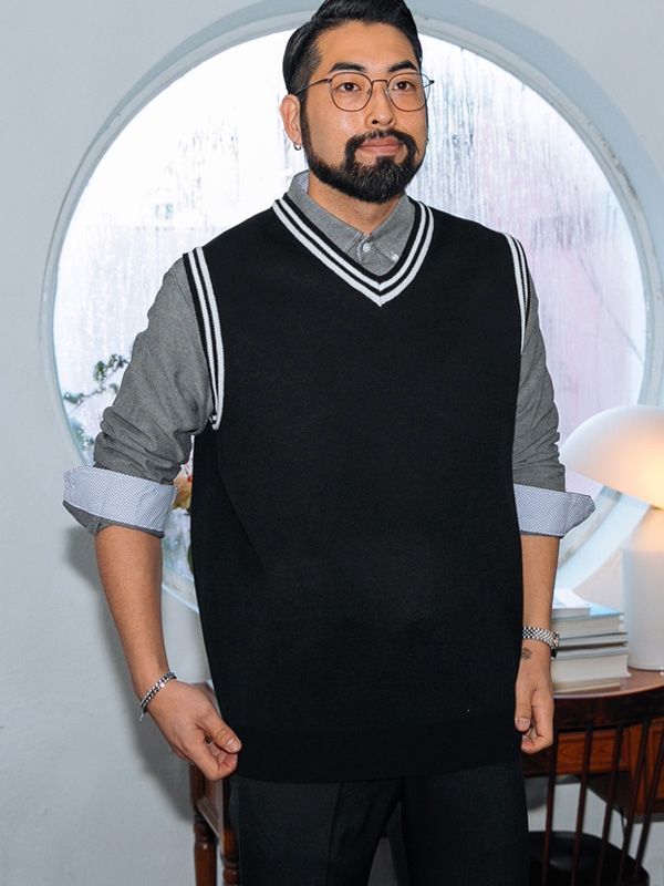(L-6XL)<BR>오일러 Knit Vest