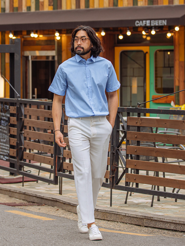 (M-7XL)<br>안드로 short-sleeved shirt