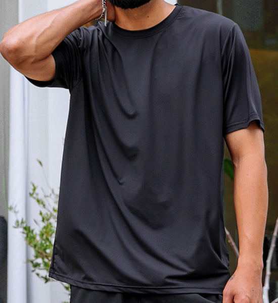 (M-6XL)<br>Cool 촉감 Functional Short T shirts<br><font color="#224f20"><B>*Select length (Basic,Long+6cm)</B></font>