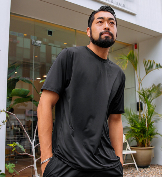 (M-6XL)<br>Cool 촉감 Functional Short T shirts<br><font color="#224f20"><B>*Select length (Basic,Long+6cm)</B></font>