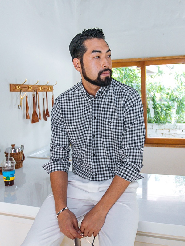 (M~4XL)<br>참 좋은 small checkered shirt