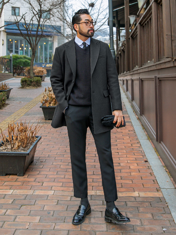 (L-5XL)<BR>포딘 Two button Coat