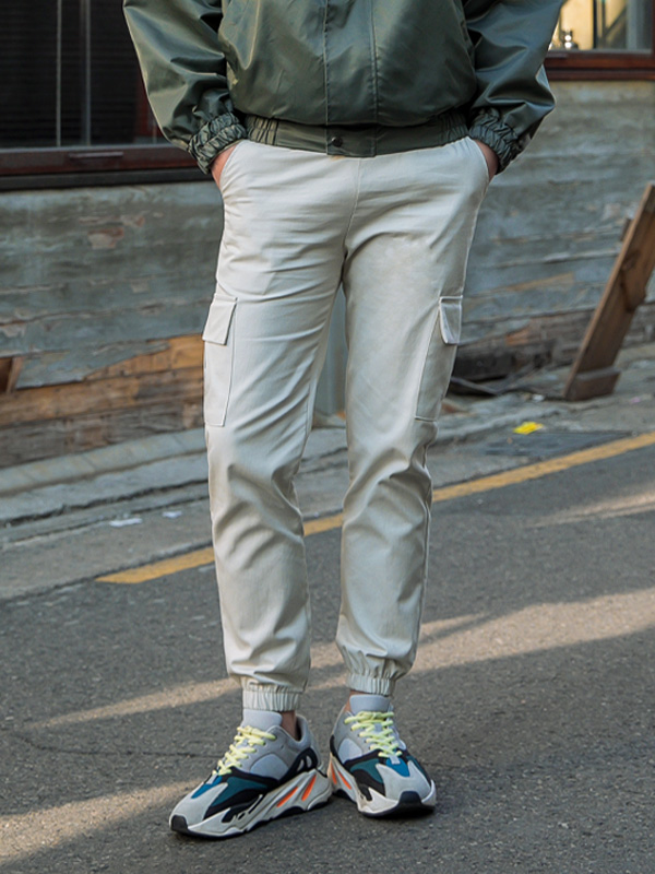 (XL-5XL)<BR>소틴 cargo-banding jogger pants