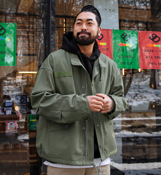 (XL~6XL)<BR>틴더 short field jacket