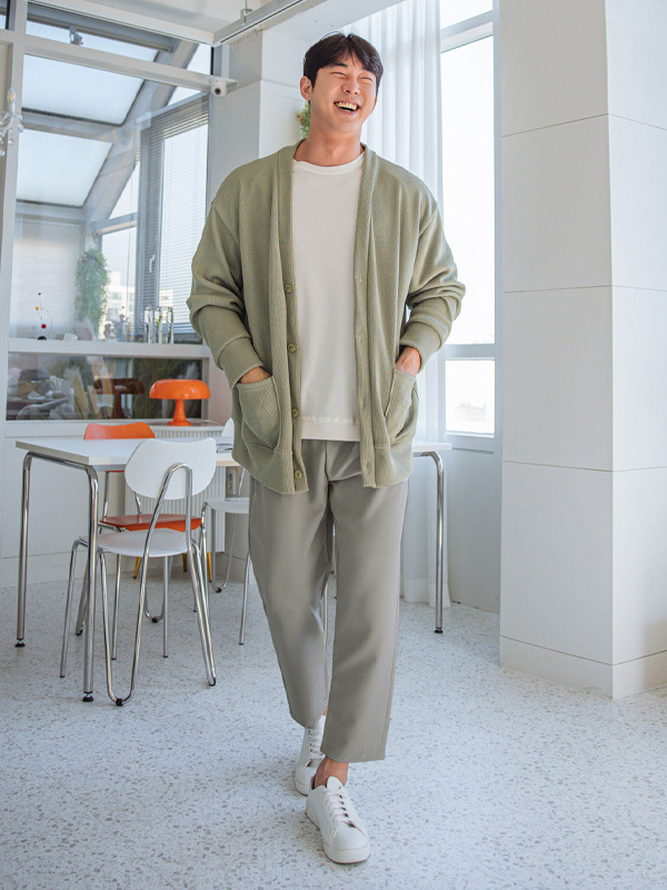 (XL-5XL)<BR>피케티 Cardigan 581